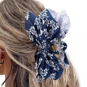 Elegant Bow Flower Hair Claw Clip